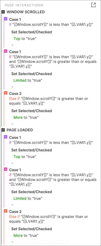 Page Scroll Interactions