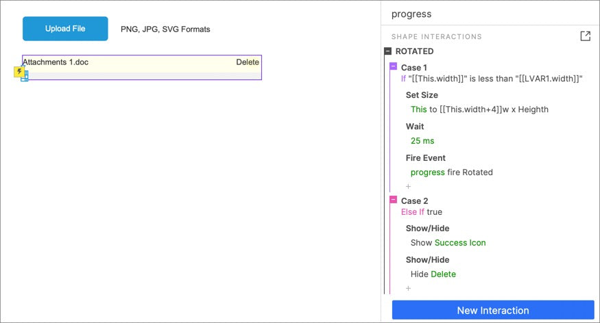 progress action