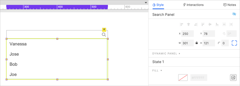 Search Panel
