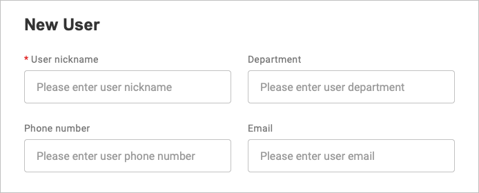 text input