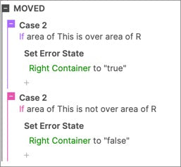 Moved interaction
