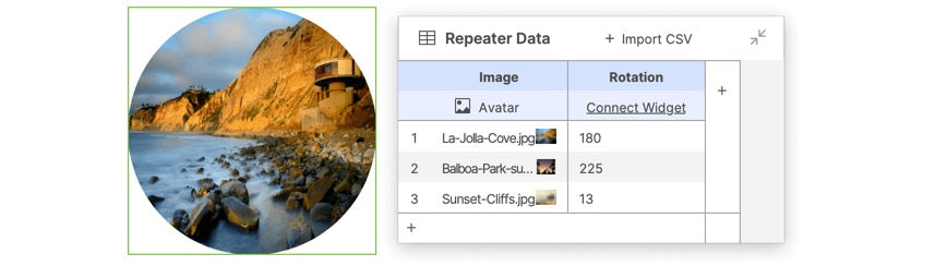 Image Repeater Settings