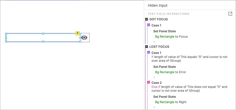 Hiden Input Interaction