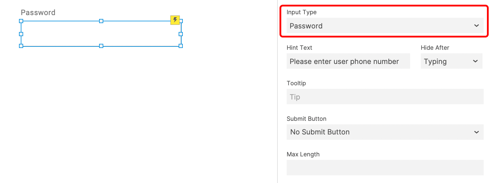 password format