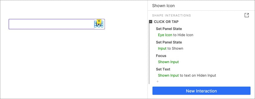Shown Icon Interaction