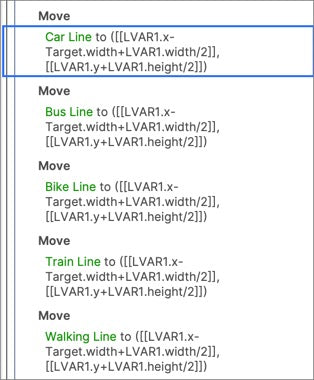 Set Lines Position