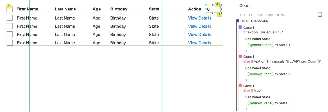 Interaction setup
