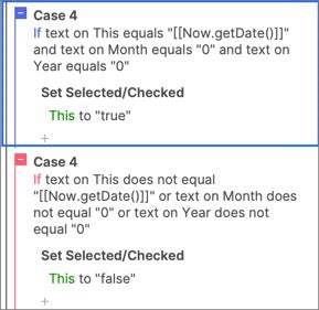Default Selected Date