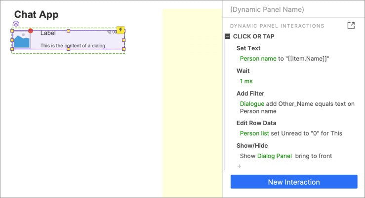 Chat list item setting
