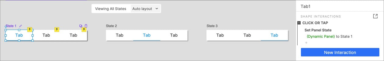 Set Interaction events