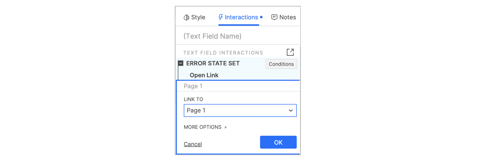 Error State Setting 