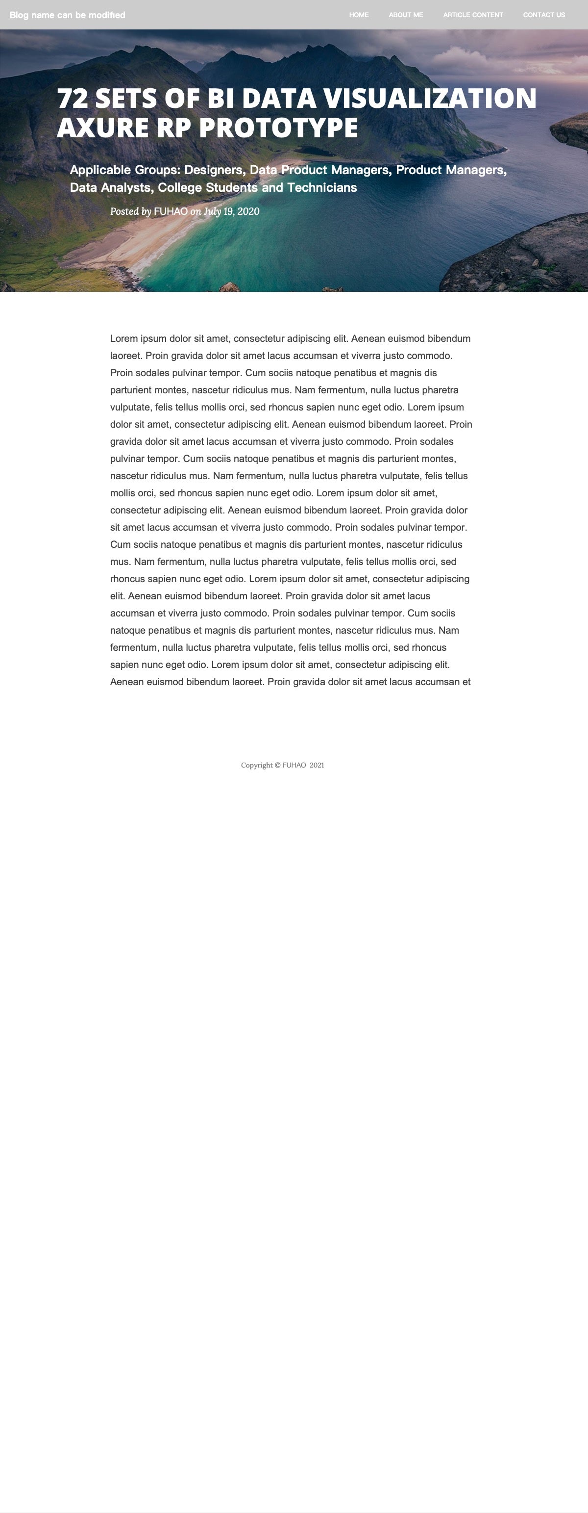 Content page