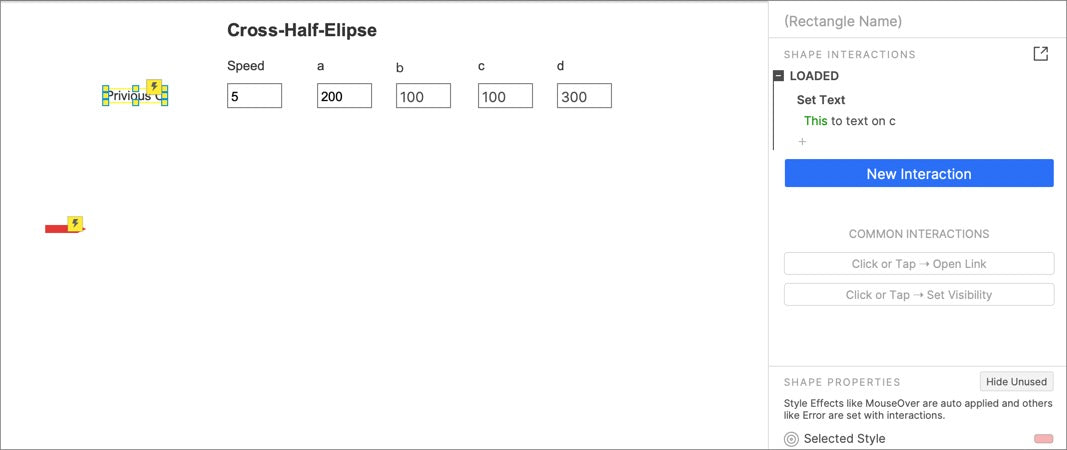 Alternate Crossing  ellipse track